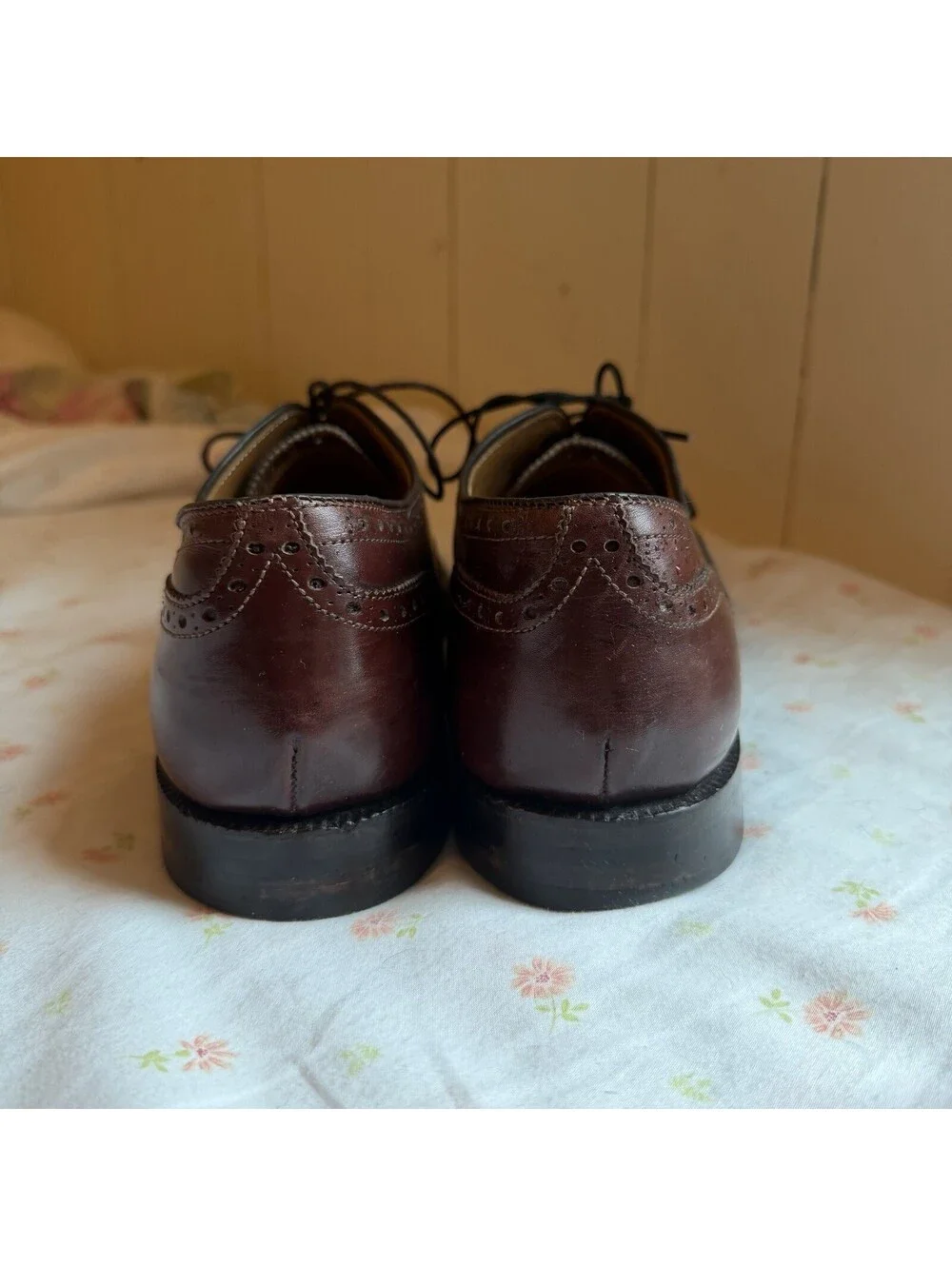 Alden 11.5 AAA Dark Brown Burgundy Wingtip Brogue Oxford Dress Shoes USA